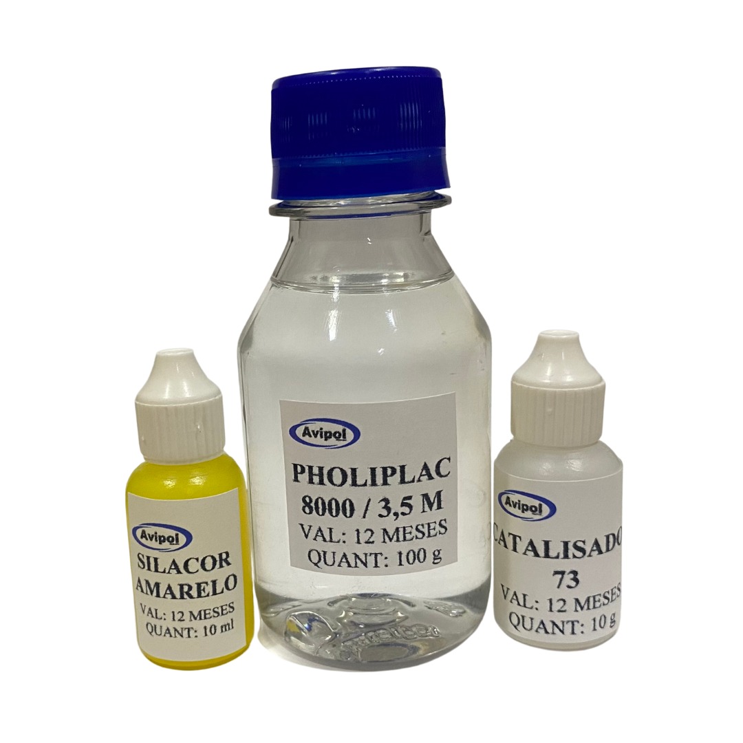 KIT POLIMERO PHOLIPLAC CAT 73 C/ CORANTE 10ML - 100G - AVIPOL
