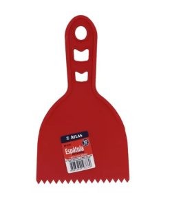 ESPATULA  DENTADA 10 CM VERMELHA