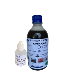 KIT RESINA LAMINAÇÃO C/ CAT 500G