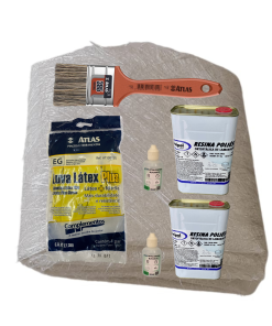 KIT RESINA LAMINAÇÃO,MANTA 450 E ACESSORIOS