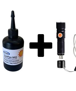 KIT SUNPOXI MILI 100G E LANTERNA UV