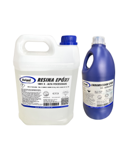 KIT RESINA EPOXI 1001 X / 155 Alta Viscosidade e Baixa Espessura - 7,5Kg