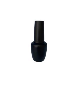 VIDRO VAZIO OVAL COM TAMPA PRETO - 12ML
