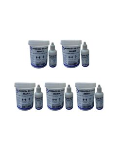 KIT BORRACHA DE SILICONE BRANCA 5KG C/ CAT 73