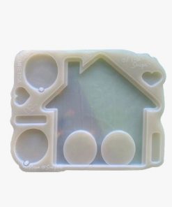 MOLDE PORTA CHAVE CASA COM 2 ENCAIXES